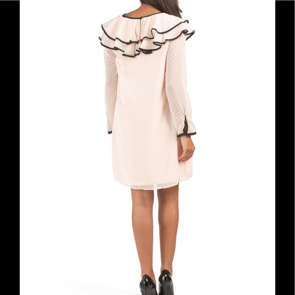 New Max Sport Lace Topped Portrait Collar Dress Sz M - Picture 2 of 10